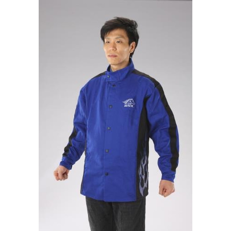 エスコ EA370AR-3[XL]難燃ジャケット(ブルー) 1個（ご注文単位1個）【直送品】