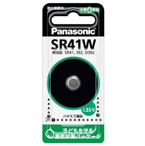 エスコ EA758YE-1 (SR41W ) 1.55V 酸化銀電池 1個 （ご注文単位1個）【直送品】
