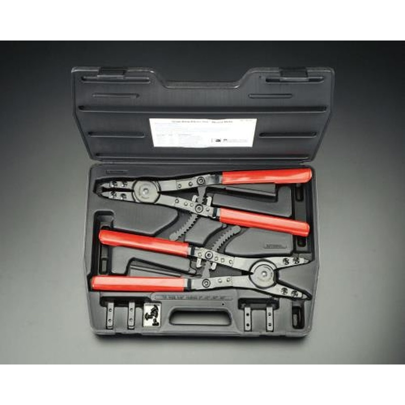 エスコ EA590AG 2本組スナップリングプライヤー 1個（ご注文単位1個）【直送品】