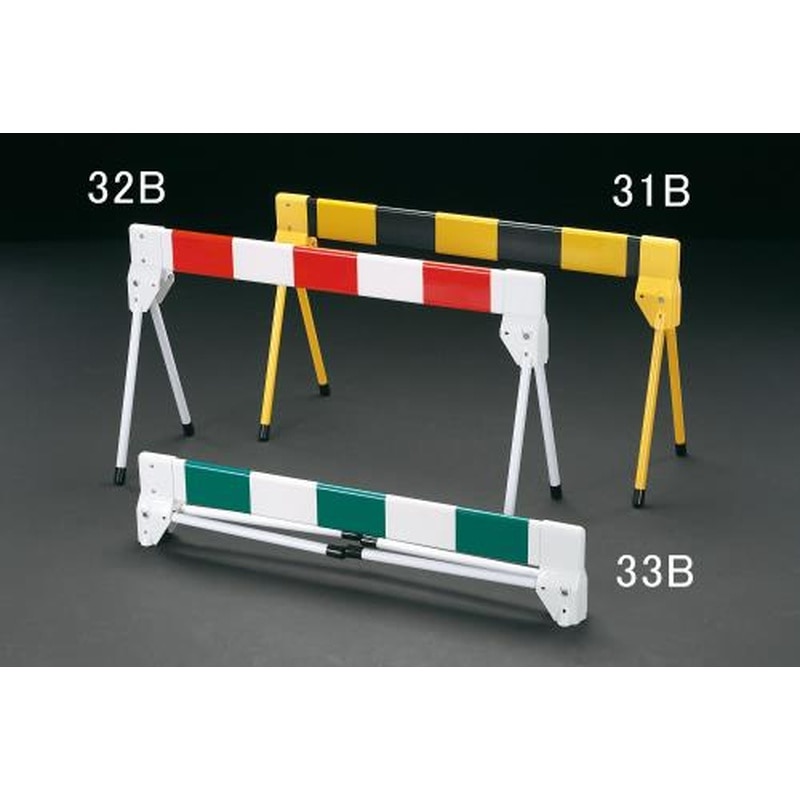 エスコ EA983FV-31B 2000x460x750mmバリケード・折畳式(黄/黒) 1個（ご注文単位1個）【直送品】