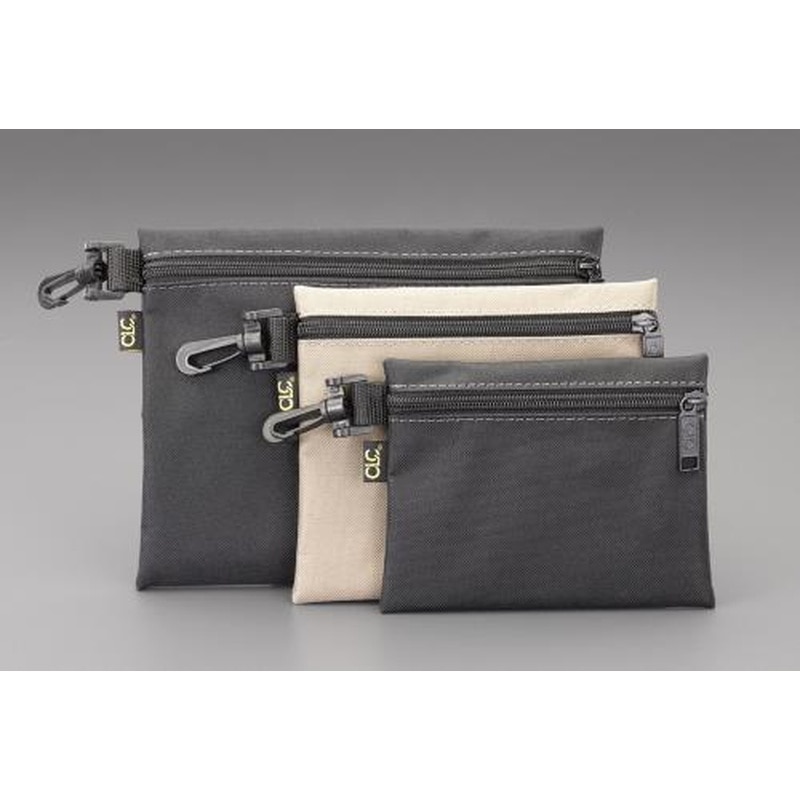 エスコ EA925C-8 3枚組小物バッグ 1個(ご注文単位1個)【直送品】