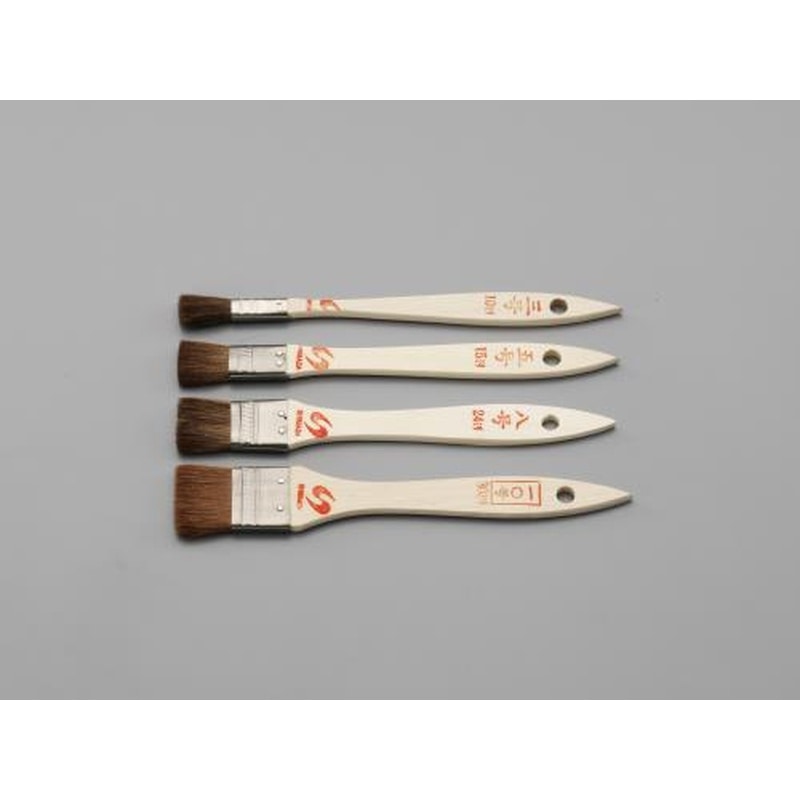 エスコ EA109HA-17 4本組ラック・ニス用刷毛セット 1個（ご注文単位1個）【直送品】