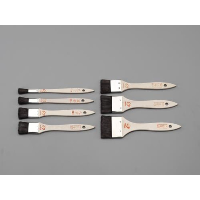 エスコ EA109HA-27 7本組ラック・ニス用刷毛セット 1個（ご注文単位1個）【直送品】