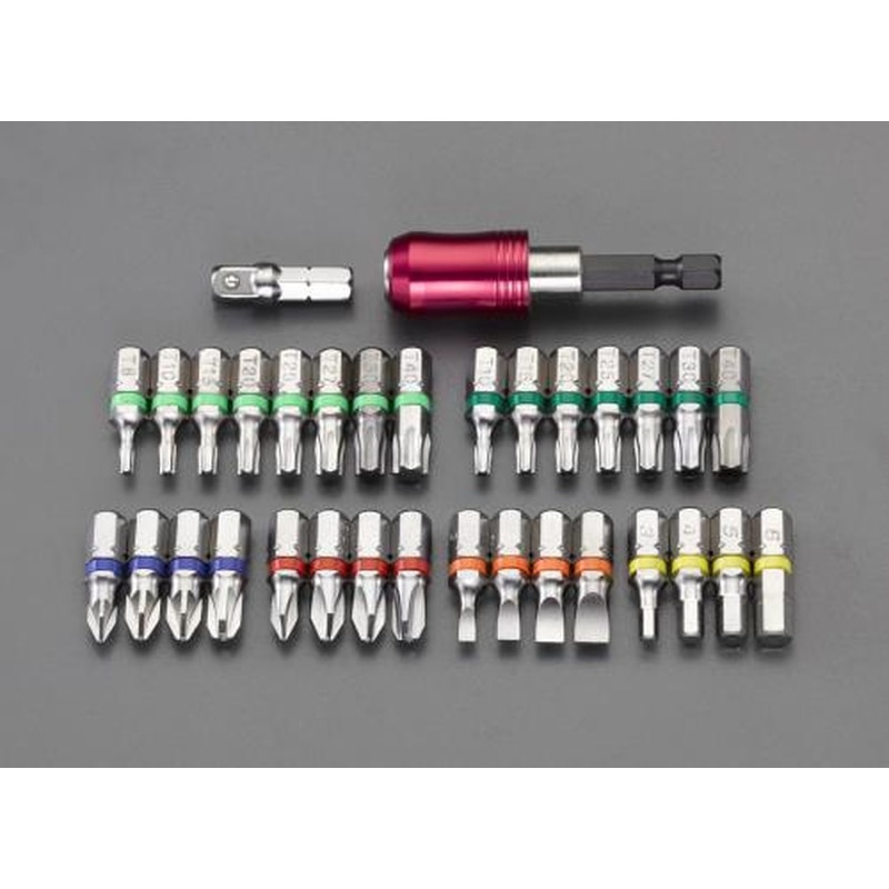 エスコ EA611AY-1 31本組ビットセット 1個(ご注文単位1個)【直送品】