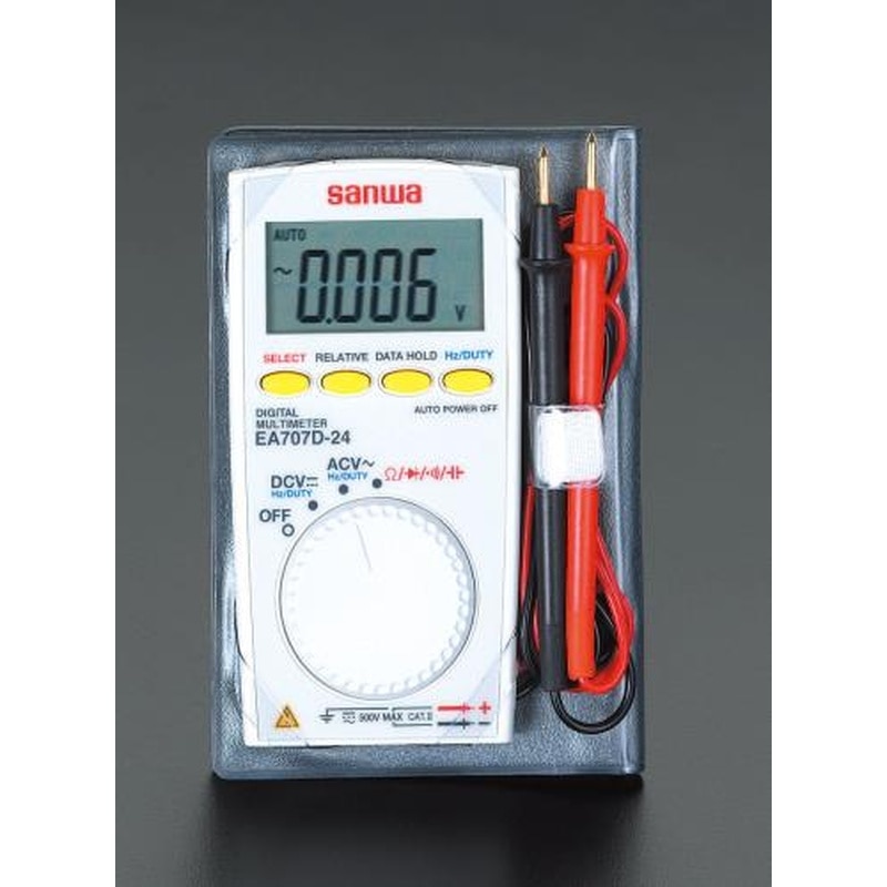 エスコ EA707D-24 ポケットデジタルテスター 1個（ご注文単位1個）【直送品】