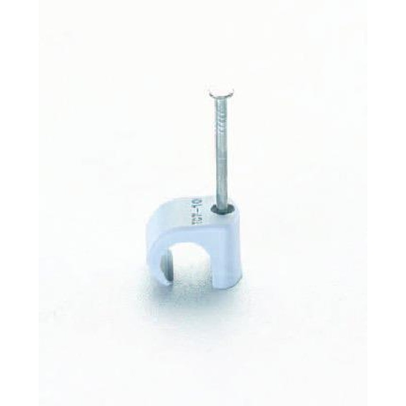 エスコ EA947CA-6 4-6mm丸型ケーブルクリップ(薄灰/100個) 1個(ご注文単位1個)【直送品】