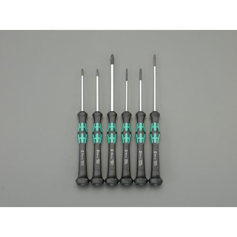 エスコ EA550MC-100 6本組［＋-]ドライバー(精密用) 1個（ご注文単位1個）【直送品】