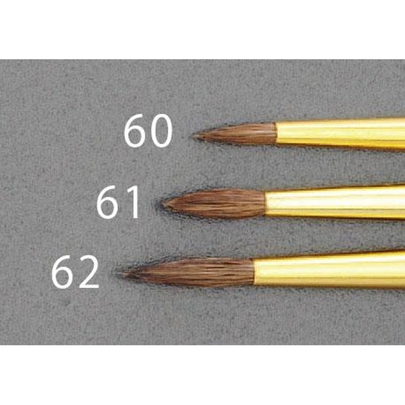 エスコ EA109MJ-61 2号ライン・点付筆 1個(ご注文単位1個)【直送品】