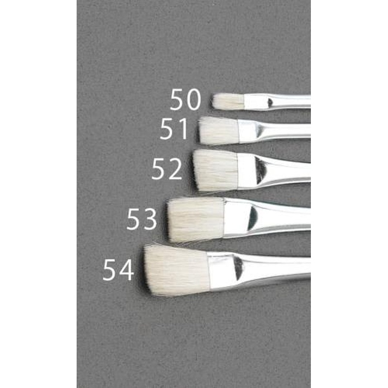 エスコ EA109MK-51 2号平筆(羊毛/白) 1個(ご注文単位1個)【直送品】