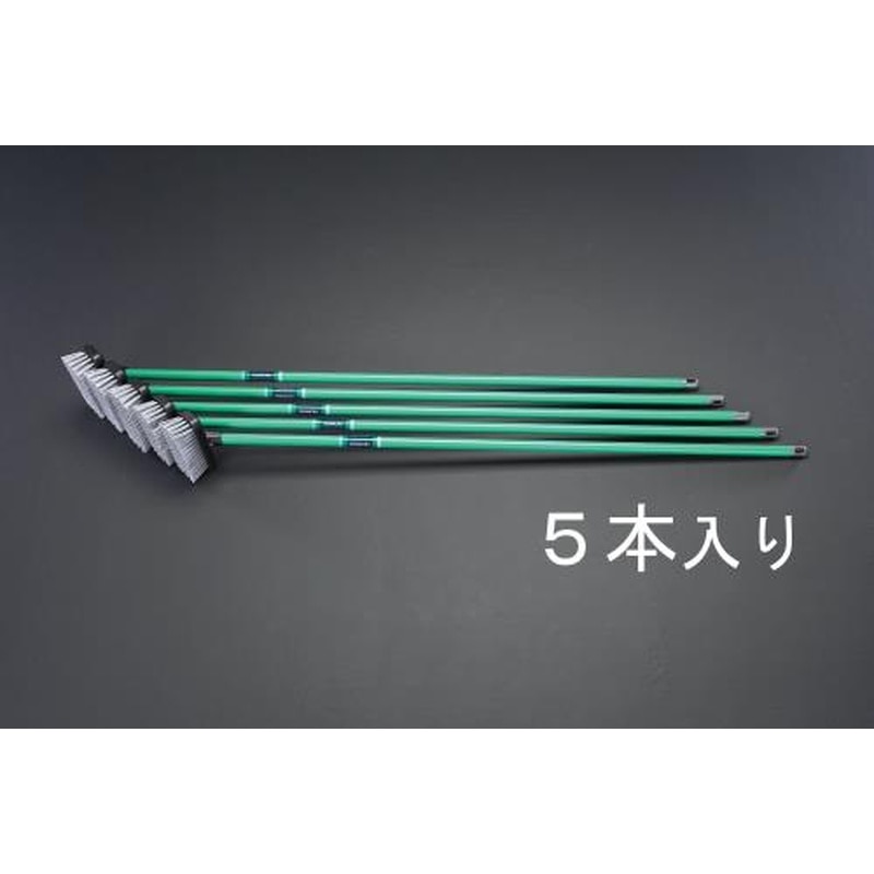 エスコ EA928CC-9 180x1300mmデッキブラシ(5本) 1個（ご注文単位1個）【直送品】