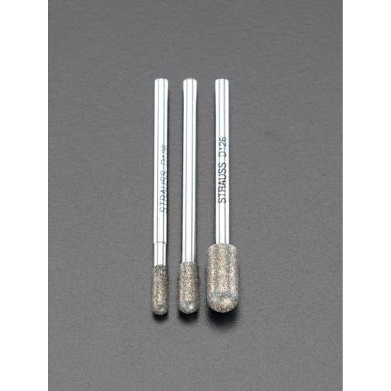 エスコ EA819SY-34 3本組ダイヤモンドバー(3mm軸) 1個（ご注文単位1個）【直送品】