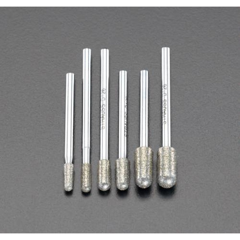 エスコ EA819SY-36 6本組ダイヤモンドバー(3mm軸) 1個（ご注文単位1個）【直送品】
