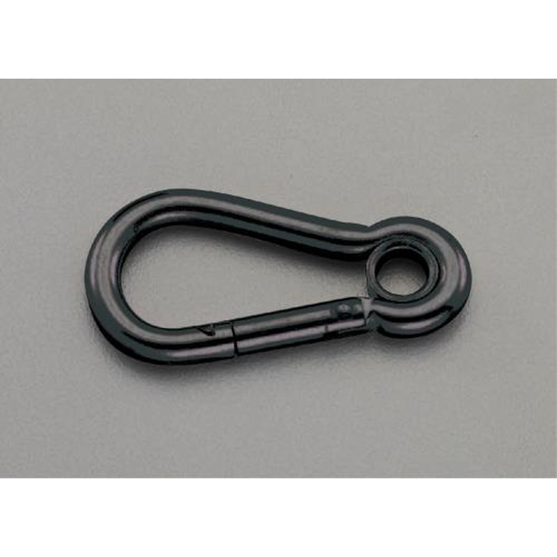 エスコ EA638JP-123 79x9.5mmスナップフック(スチール製/黒) 1個（ご注文単位1個）【直送品】