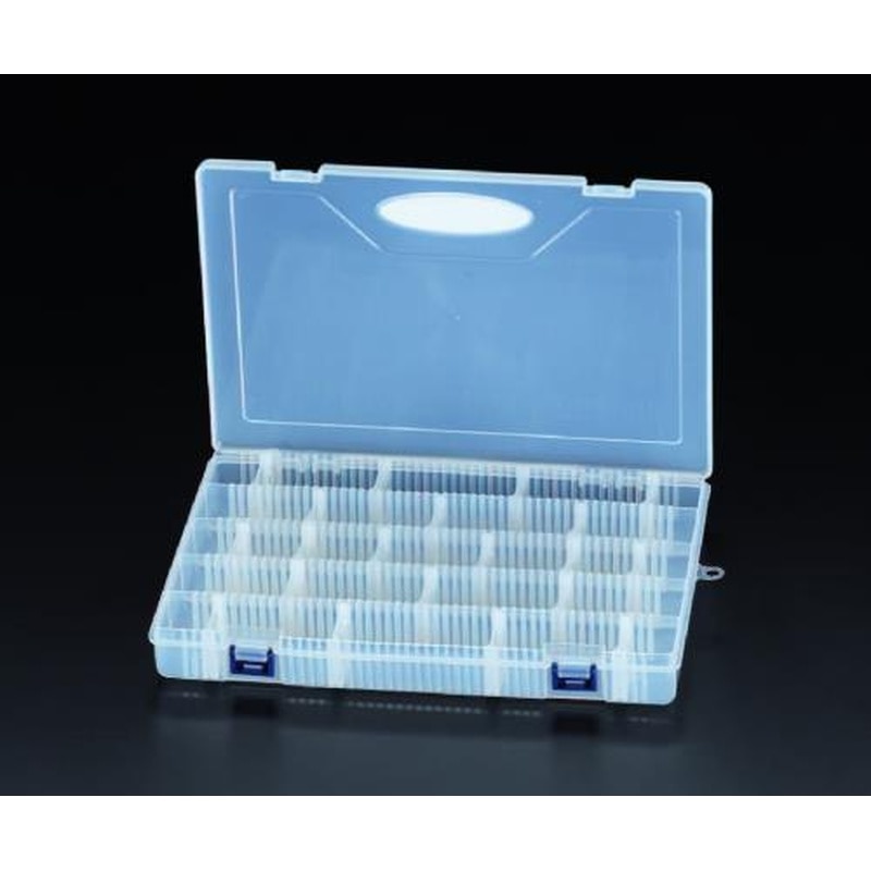 エスコ EA508KD-24 300x206x39mmパーツケース(クリアー) 1個(ご注文単位1個)【直送品】