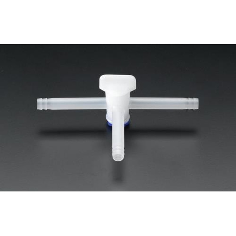 エスコ EA425KB-12 12mm三方活栓(PP製) 1個（ご注文単位1個）【直送品】