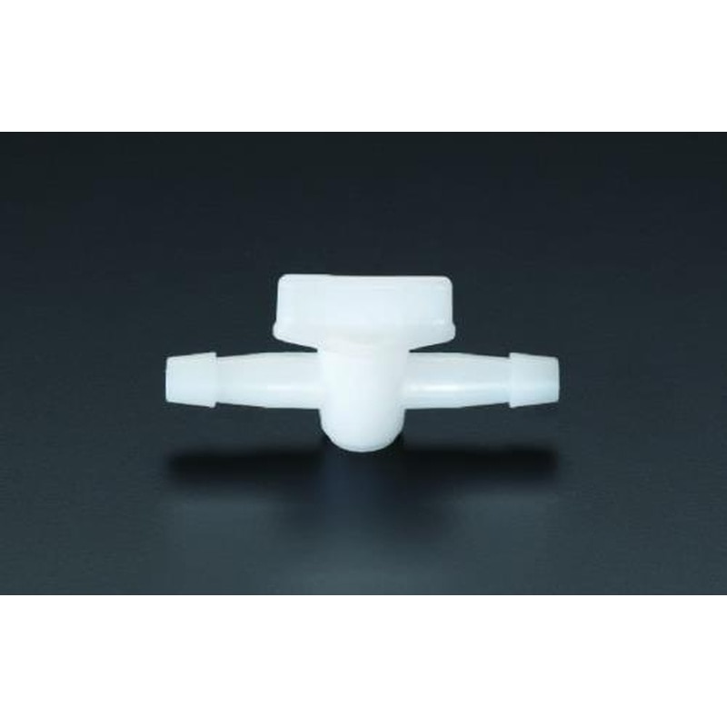 エスコ EA425KC-11 11mm二方コック(PE製) 1個（ご注文単位1個）【直送品】