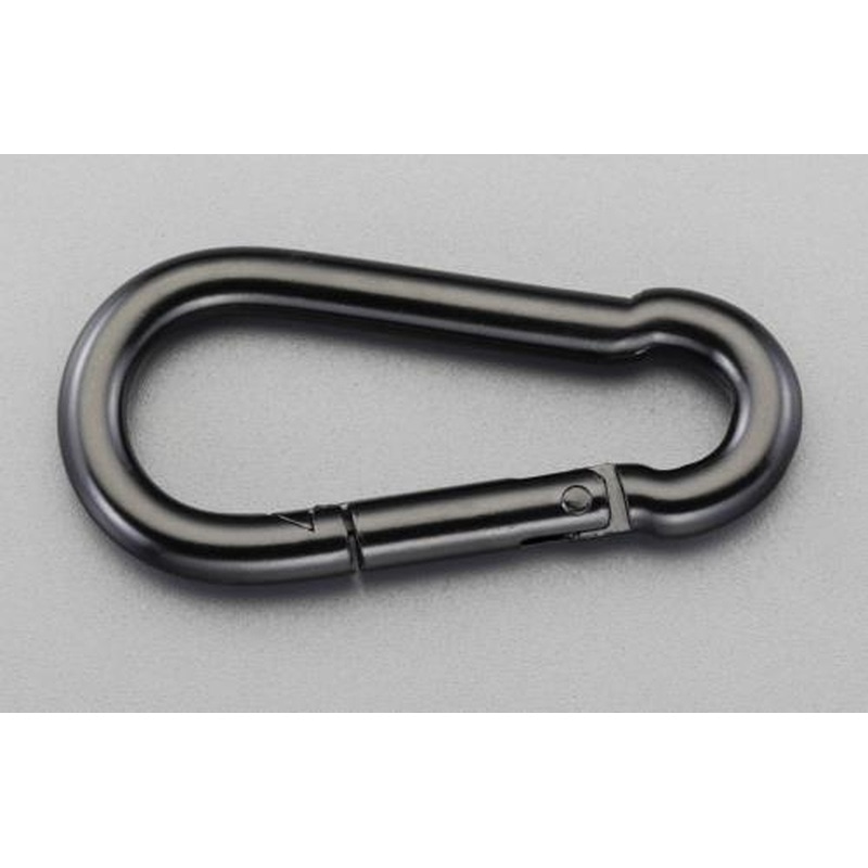 エスコ EA638JP-111 51x6.4mmスナップフック(スチール製/黒) 1個（ご注文単位1個）【直送品】