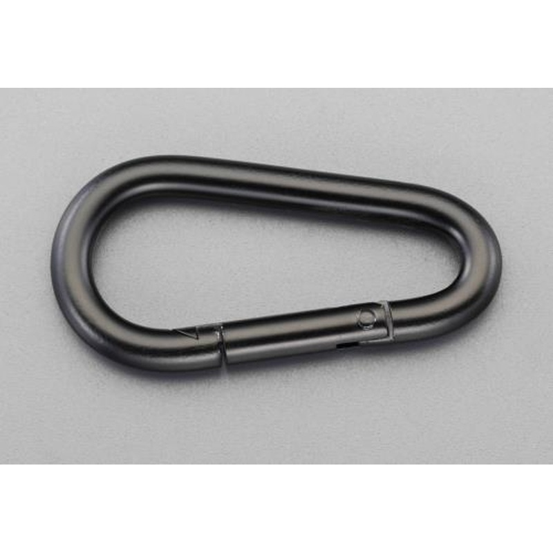 エスコ EA638JP-103 80x11.0mmスナップフック(スチール製/黒) 1個（ご注文単位1個）【直送品】