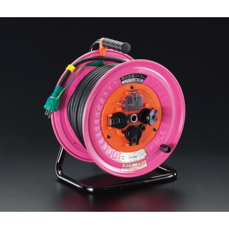 エスコ EA815DW-2 AC125V15A/30mコードリール(防雨/防災型) 1個（ご注文単位1個）【直送品】