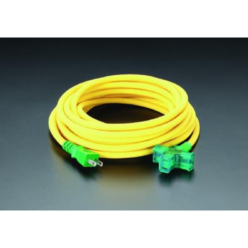 エスコ EA815G-1 AC125V/15A/10m延長コード(極太) 1個（ご注文単位1個）【直送品】