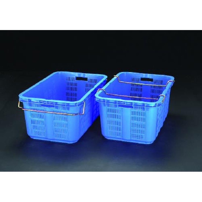 エスコ EA506AB-19 808x553x370mm/120.0Lコンテナ(2個) 1個（ご注文単位1個）【直送品】