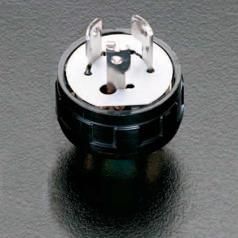 エスコ EA940BW-3 AC250V/20A引掛プラグ(3P) 1個(ご注文単位1個)【直送品】
