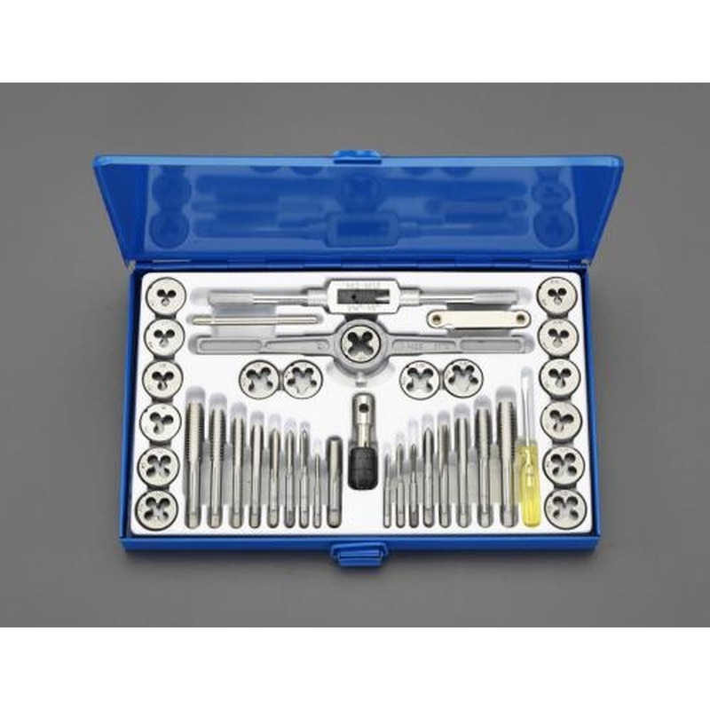 エスコ EA829VX-1 M3-M12タップダイスセット(並目/細目) 1個（ご注文単位1個）【直送品】