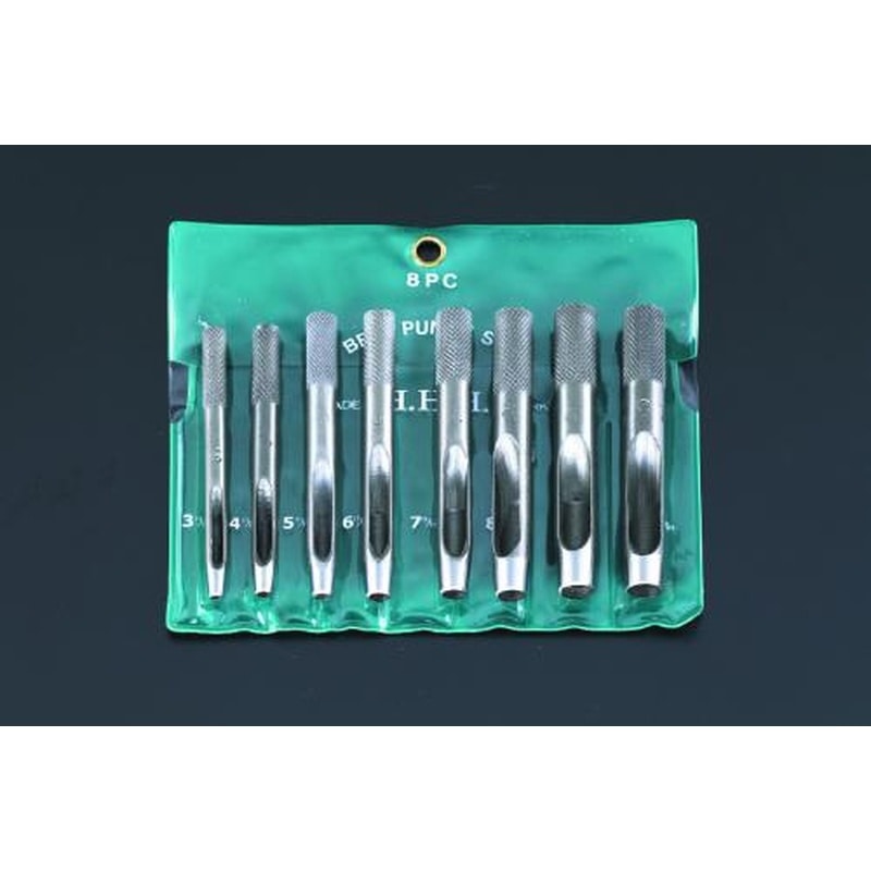 エスコ EA576HC-8 3.0-10.0mm/8本組革ポンチ 1個（ご注文単位1個）【直送品】