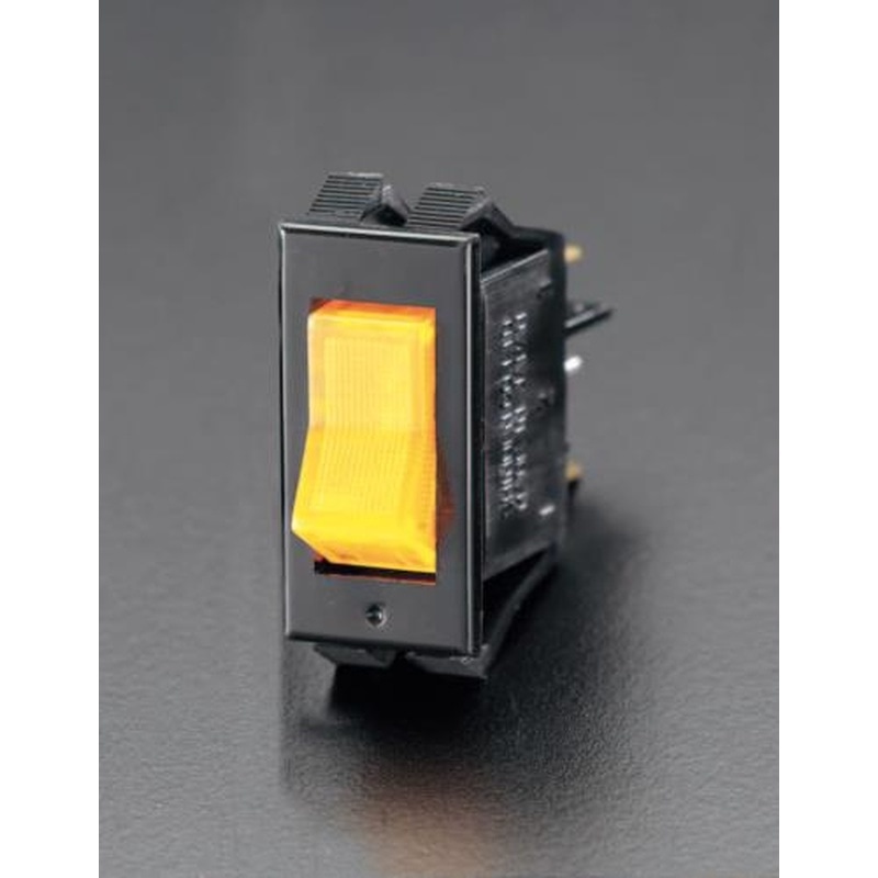 エスコ EA940DH-2 125V/15Aロッカースイッチ(橙) 1個（ご注文単位1個）【直送品】