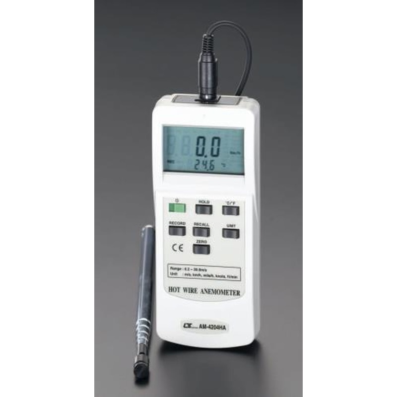 エスコ EA743DB アネモメーター 1個（ご注文単位1個）【直送品】