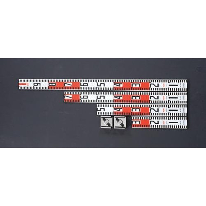 エスコ EA720ME-10 30-100cm測量ロッド(4本組/アルミ製) 1個(ご注文単位1個)【直送品】