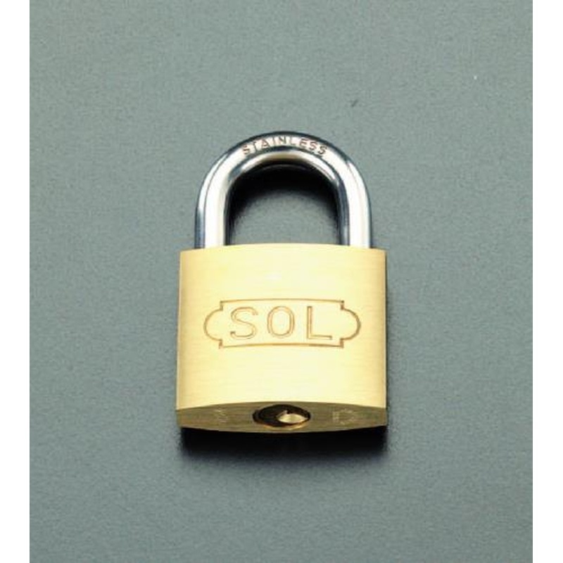 エスコ EA983TC-57 60mmシリンダー錠(ステンレス製ツル) 1個(ご注文単位1個)【直送品】