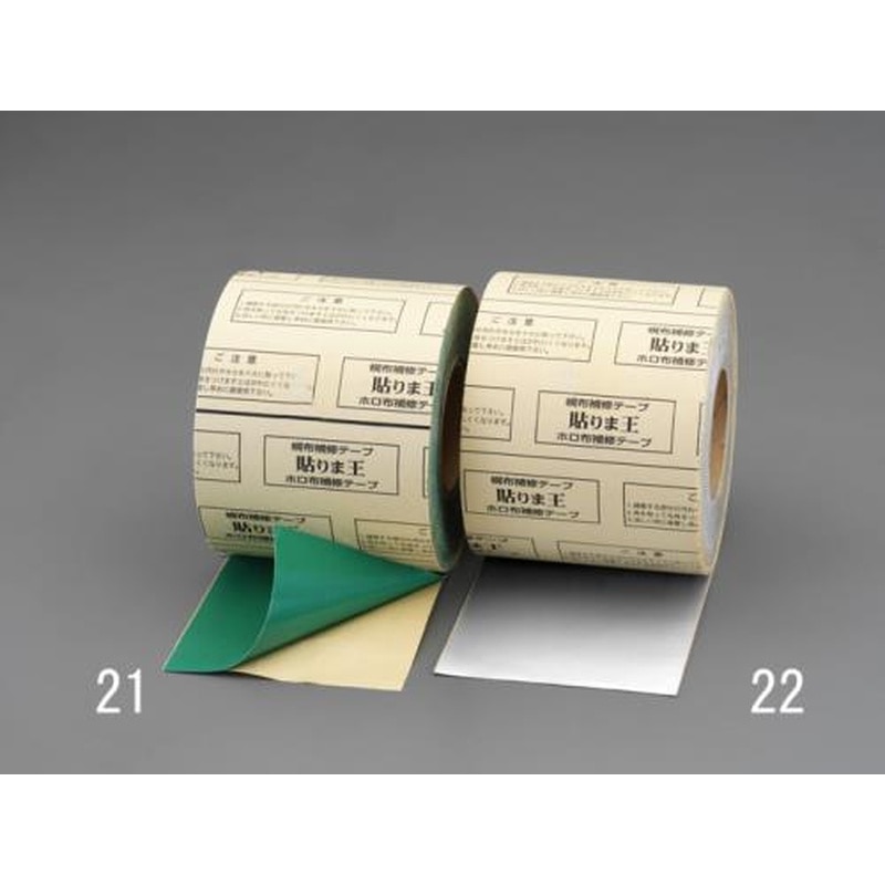 エスコ EA944MT-21 140mmx25m幌補修テープ(グリーン) 1個（ご注文単位1個）【直送品】