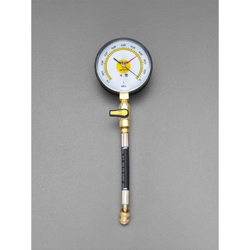 エスコ EA103E-2 φ80mmバキュームゲージ(ホース付) 1個（ご注文単位1個）【直送品】