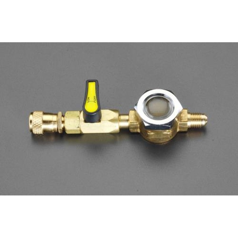 エスコ EA104AE F1/4”xF1/4”バルブ付サイトグラス 1個（ご注文単位1個）【直送品】