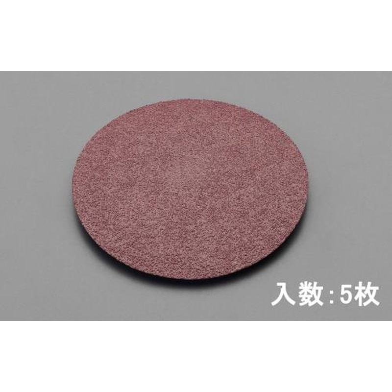 エスコ EA809ME-80 102mm/#80ディスクペーパー(5枚) 1個（ご注文単位1個）【直送品】
