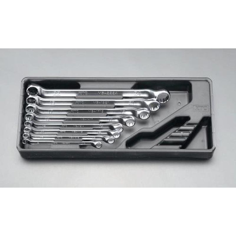 エスコ EA616BC-2 8本組/8-24mm両口めがねレンチ 1個（ご注文単位1個）【直送品】