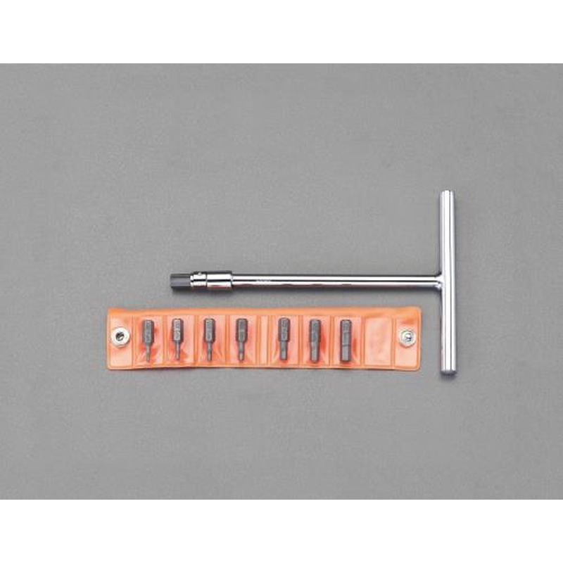 エスコ EA611AH-4T 8本組［Hexagon]ビット(150mmT型ホルダー付) 1個（ご注文単位1個）【直送品】