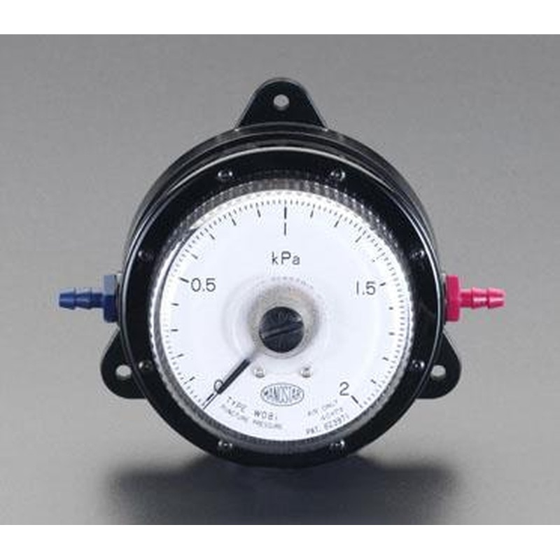 エスコ EA729SA-200A 0-2.0KPa微差圧計 1個（ご注文単位1個）【直送品】