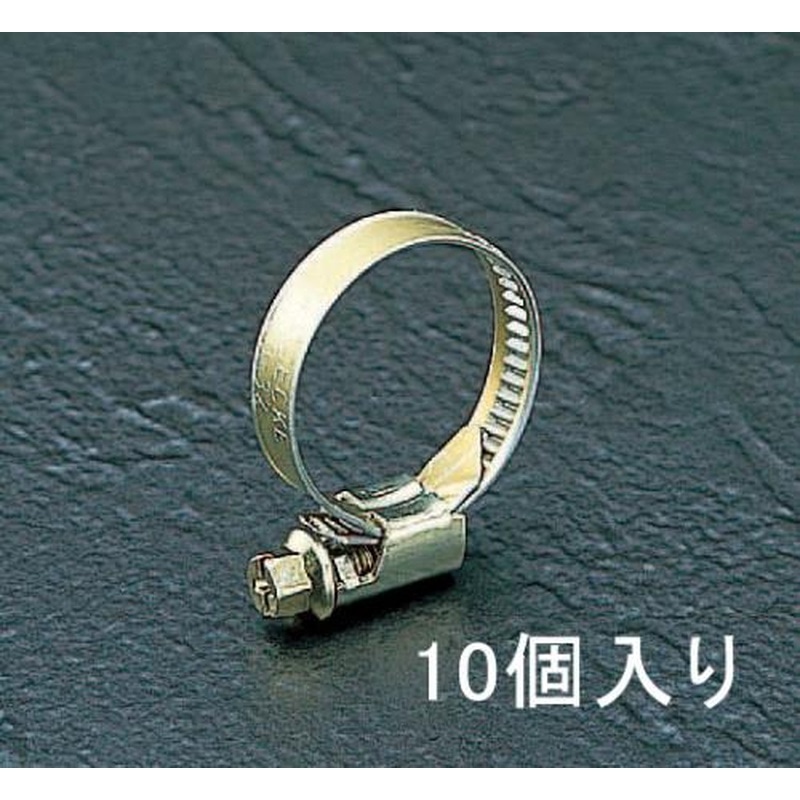 エスコ EA463A-12 8-12mmホースクランプ(10個) 1個（ご注文単位1個）【直送品】