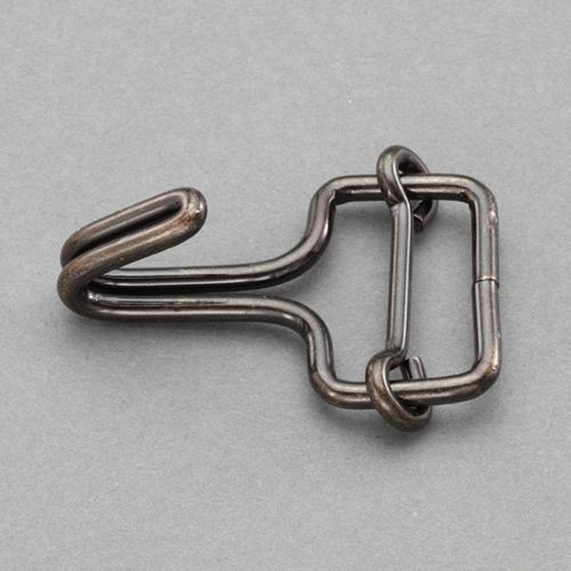 エスコ EA628RT-653 30mmフック(スチール黒メッキ/5個) 1個(ご注文単位1個)【直送品】