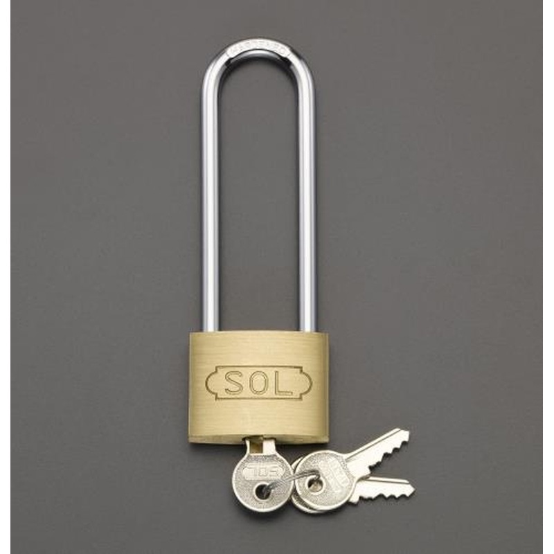 エスコ EA983TC-77 45mmシリンダー錠(89mm吊長/同一キー) 1個(ご注文単位1個)【直送品】