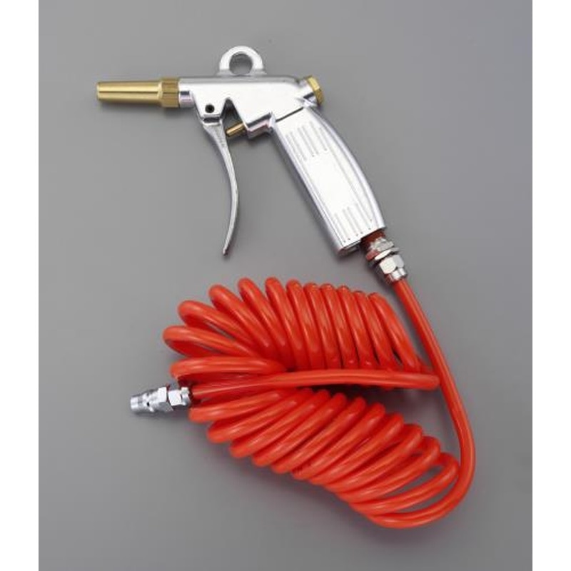 エスコ EA123AB-117 エアーブローガン(ウレタンホース付・静音ノズル) 1個(ご注文単位1個)【直送品】