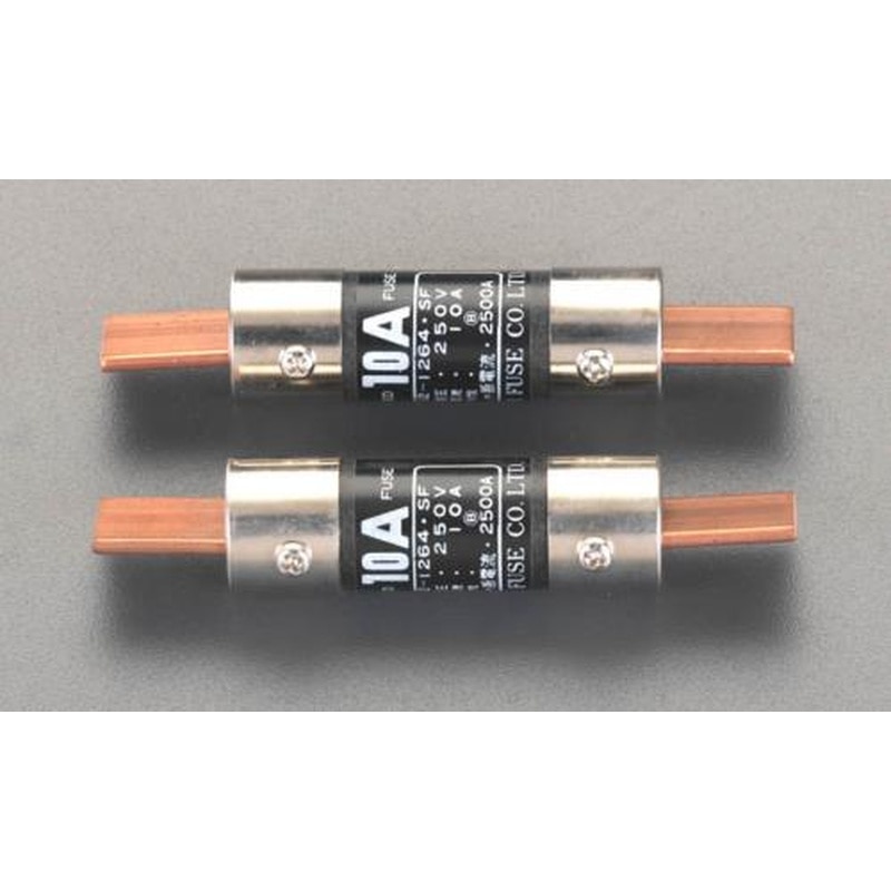 エスコ EA758ZV-26 250Vx30A筒型エンクロヒューズ(刃型/2本) 1個（ご注文単位1個）【直送品】