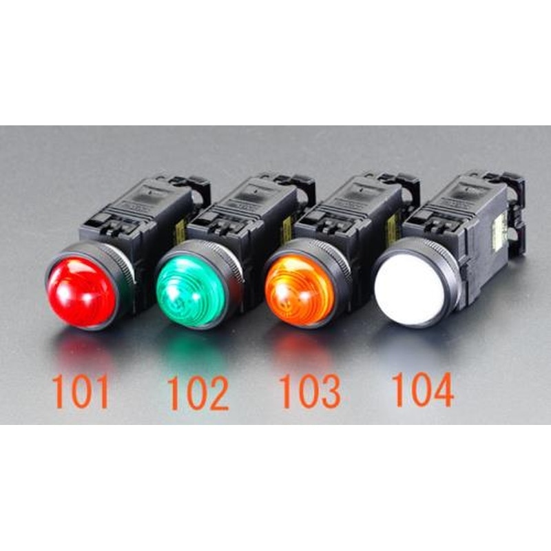 エスコ EA940DB-101 AC220VLED表示灯(赤) 1個(ご注文単位1個)【直送品】