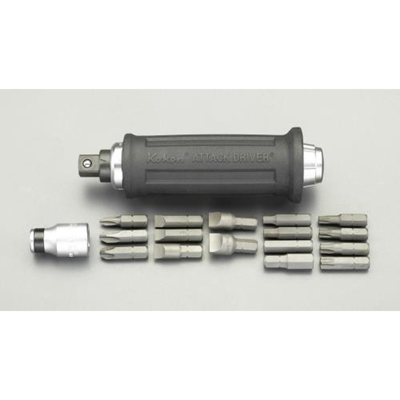 エスコ EA550XD-2 1/2”DRインパクトドライバーセット(5/16”Hexビット用) 1個（ご注文単位1個）【直送品】