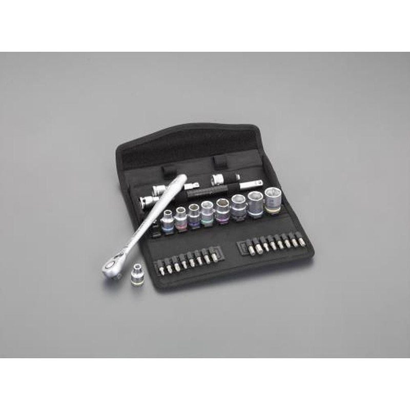 エスコ EA617AG-132 3/8”DRソケットレンチセット 1個（ご注文単位1個）【直送品】