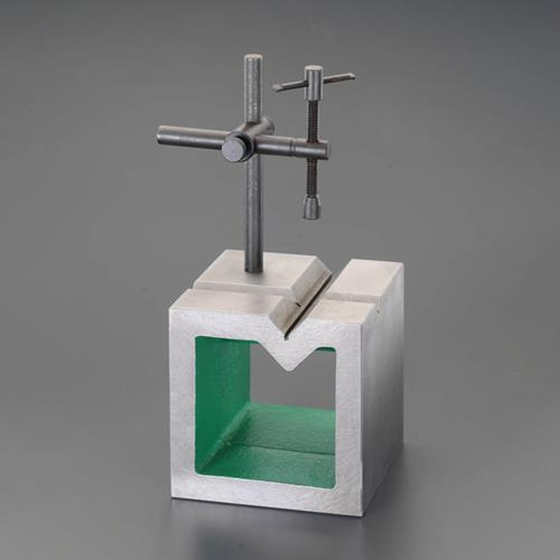 エスコ EA719DF-11 100x100x100mm桝形ブロック(V溝付) 1個(ご注文単位1個)【直送品】