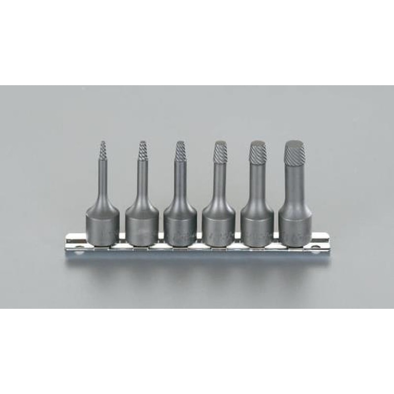 エスコ EA584AD M5-M20/6本組(3/8”DR)スクリューエキストラクター 1個(ご注文単位1個)【直送品】