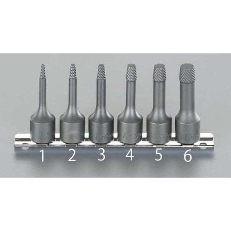 エスコ EA584AD-4 M10-M12x60mm(3/8”DR)スクリューエキストラクター 1個(ご注文単位1個)【直送品】